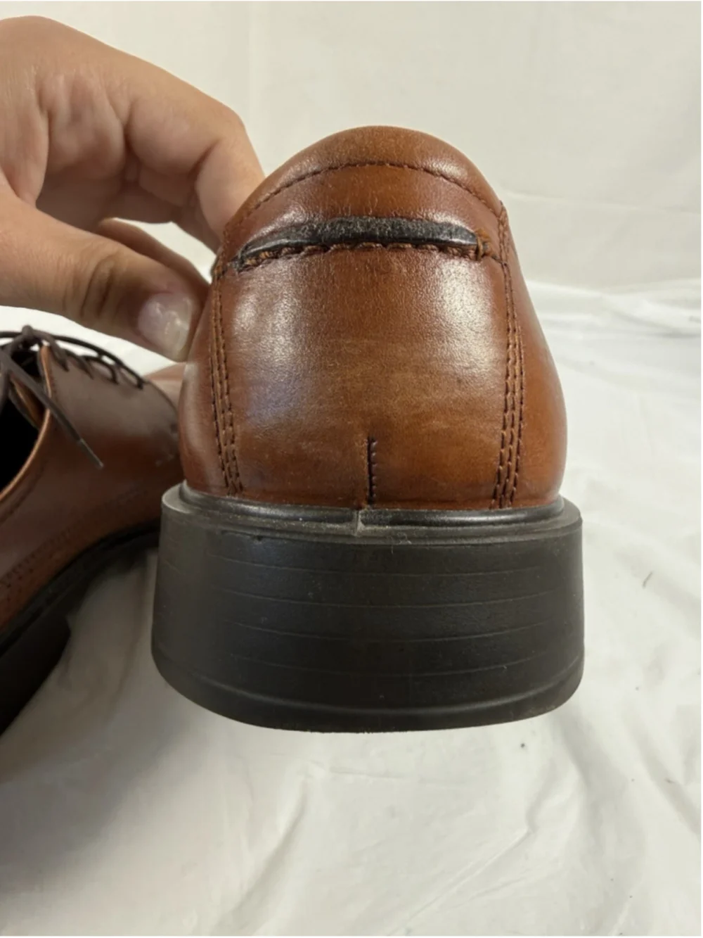 ECCO Oxford Bicycle Toe Dress Shoes Mens 10/10.5 Brown Modern Leather